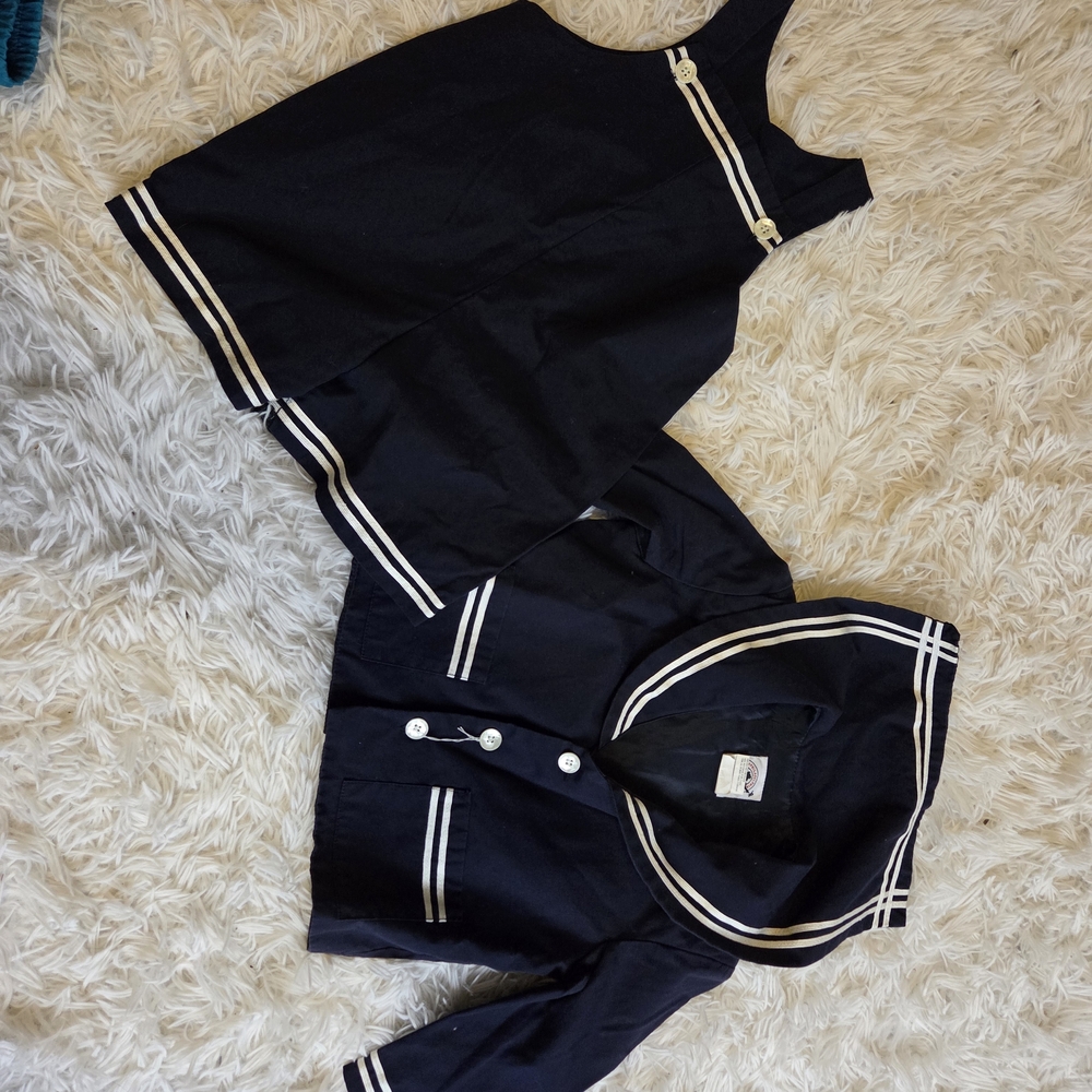 Navy Sailor Outfit and Jacket Set